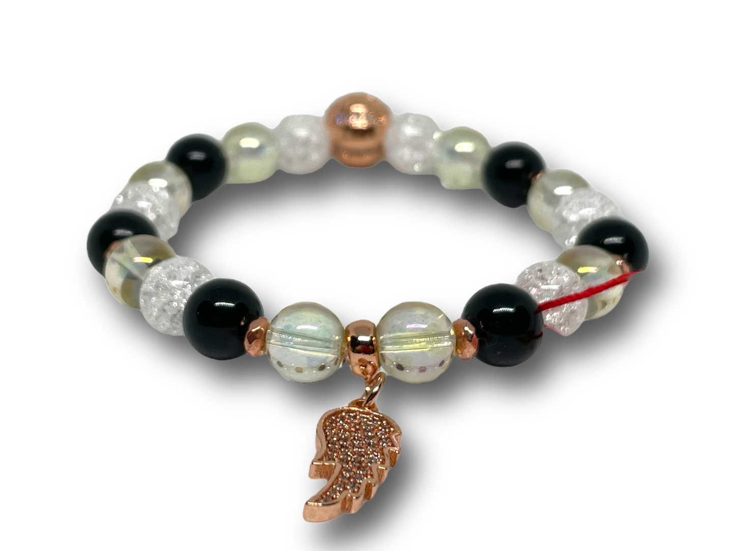 Béke és védelem ásványkarkötő lemon kvarccal, obszidiánnal és hegyikristállyal