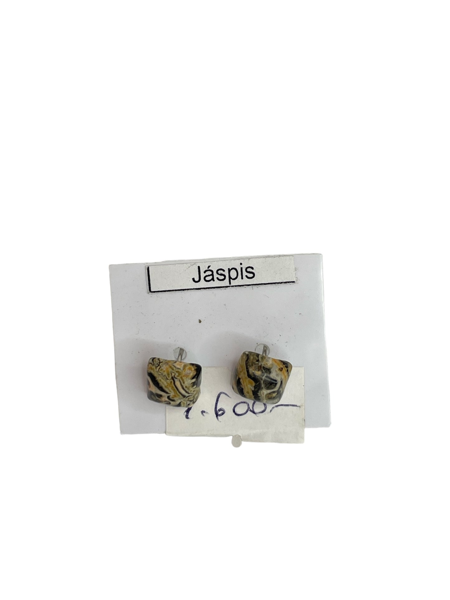 Jáspis fülbevaló