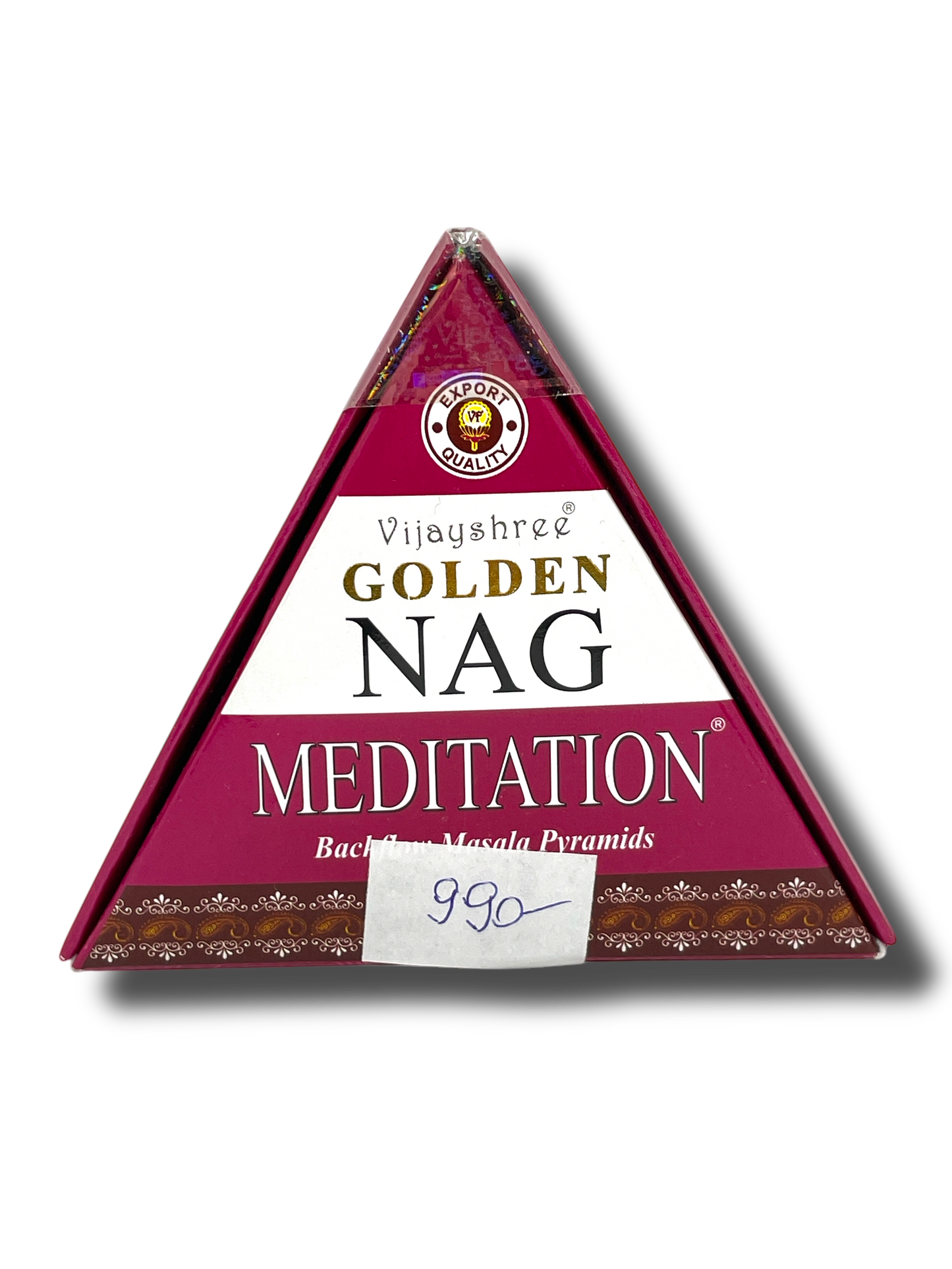 Golden Nag Meditáció Visszaáramló Füstölőkúp