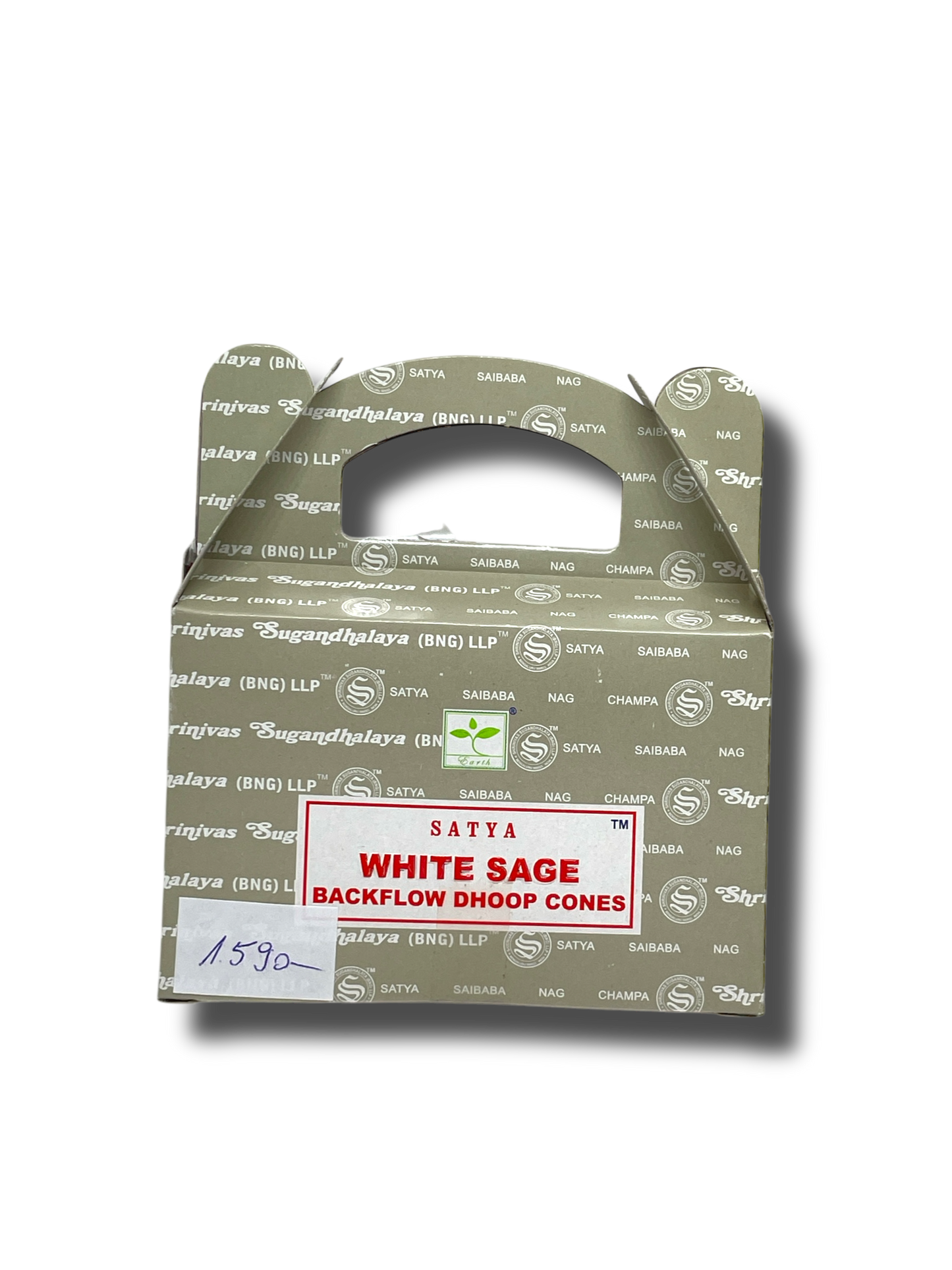 Satya white sage fehér zsálya visszaáramló füstölőkúp ásványbarlang