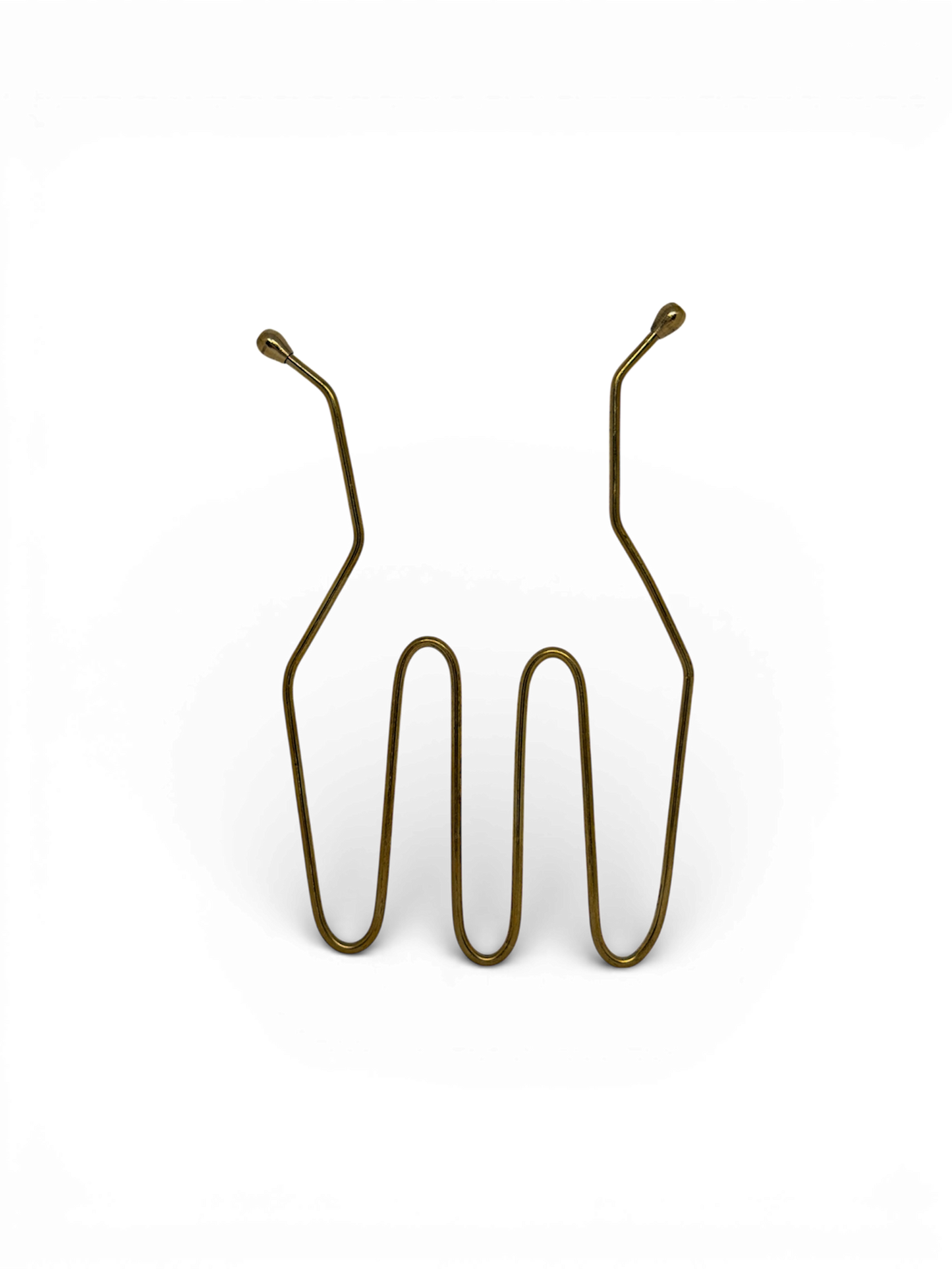 Mózes pálca sárgarézből készült radiesztéziai mérőeszköz 11x11 cm méretben