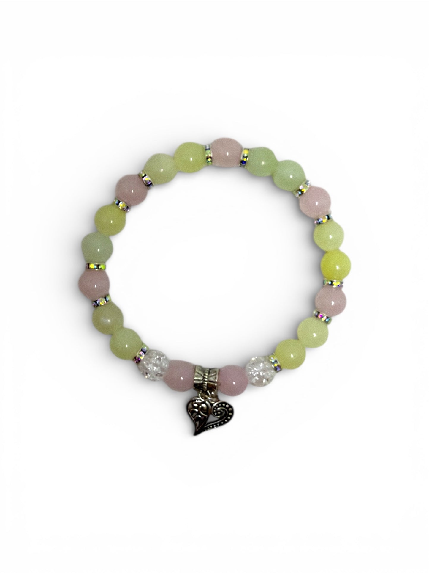 Szív Ásványkarkötő