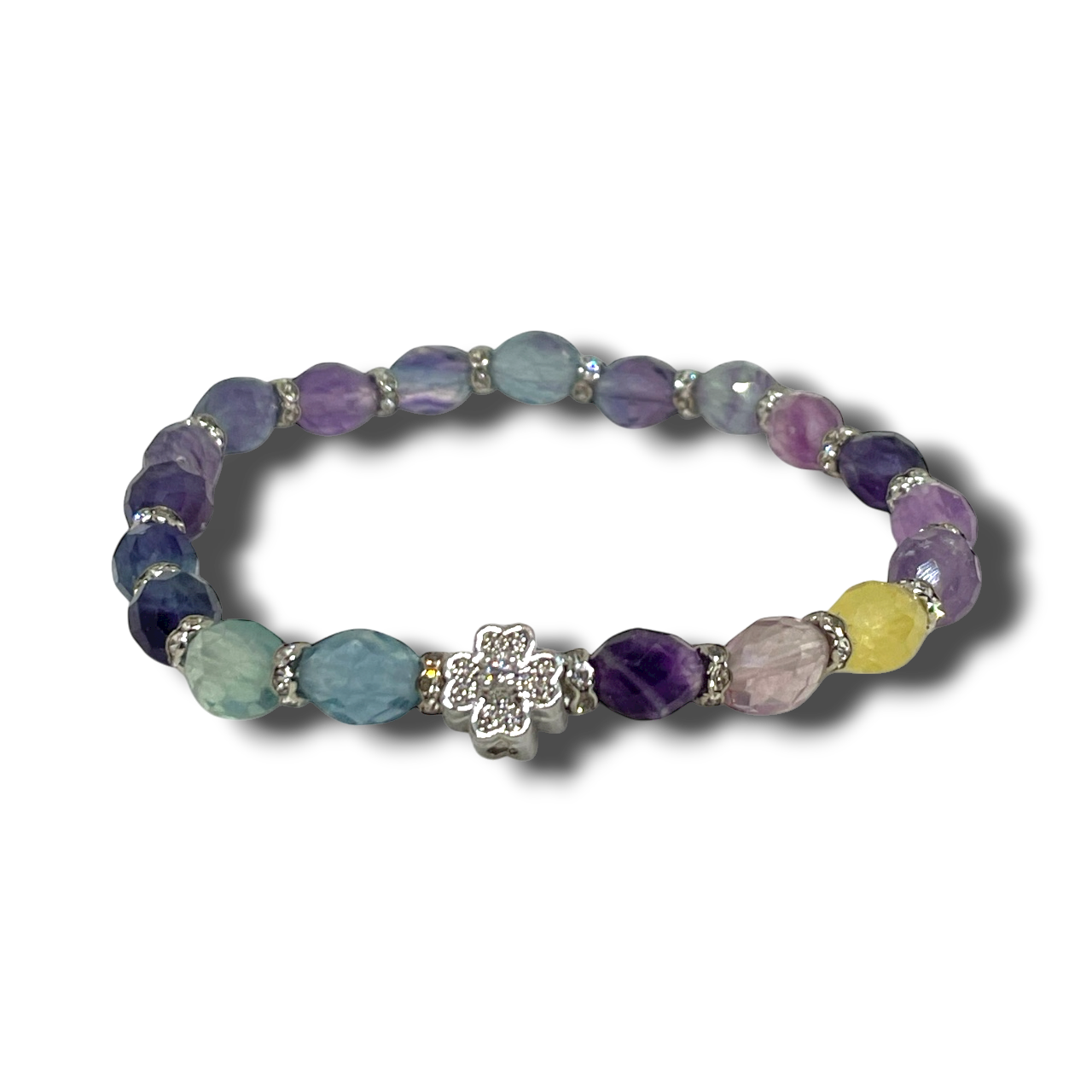 Szivárvány Ásványkarkötő