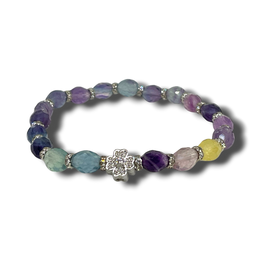 Szivárvány Ásványkarkötő