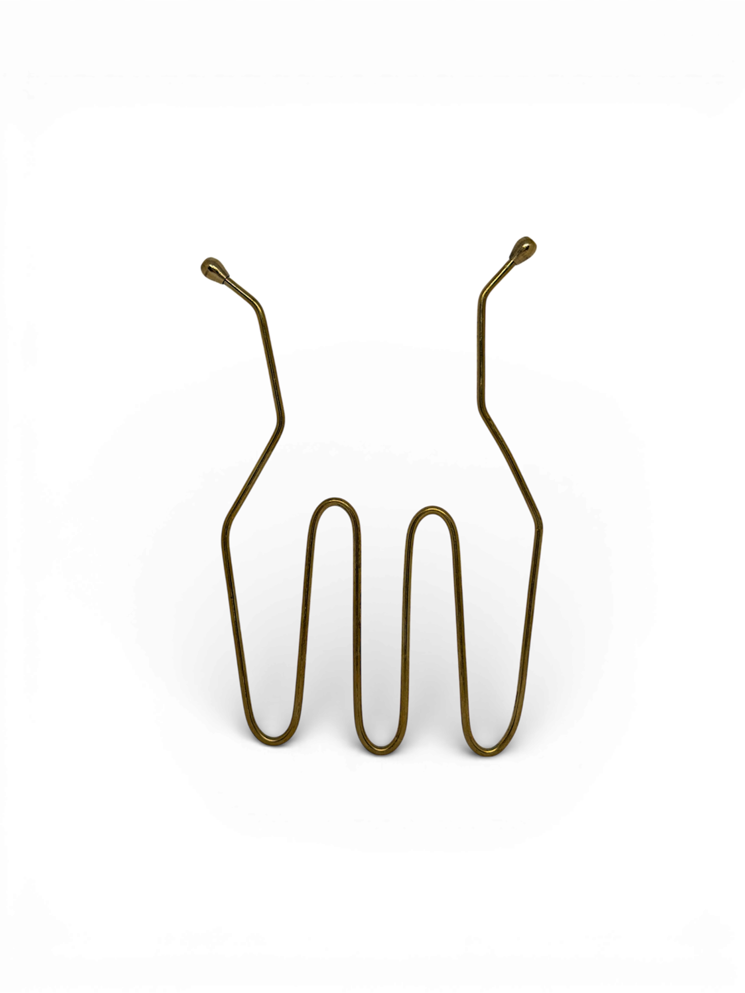 Mózes pálca sárgarézből készült radiesztéziai mérőeszköz 11x11 cm méretben