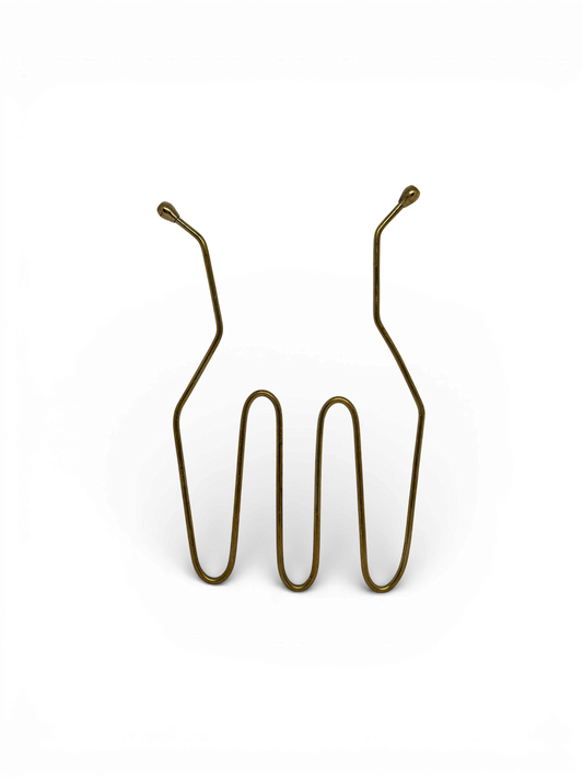 Mózes pálca sárgarézből készült radiesztéziai mérőeszköz 11x11 cm méretben